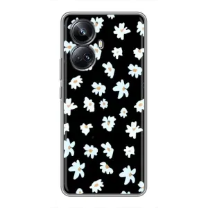 Чехол с ромашками на Realme 10 Pro Plus (Маленькие ромашки)