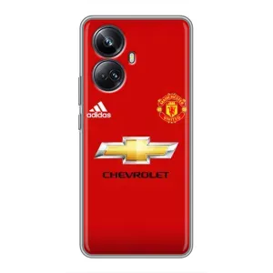 Силиконовые Чехлы принт Футбол на Realme 10 Pro Plus (Man United)
