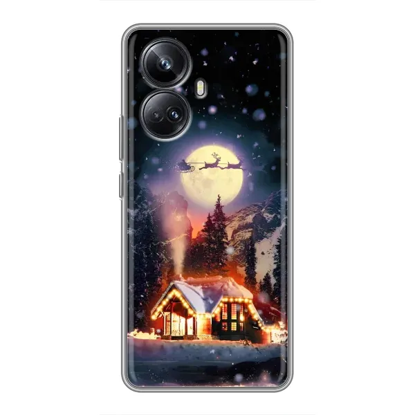 Чехол с рисунком «Настроение зимнее» для Realme 10 Pro Plus