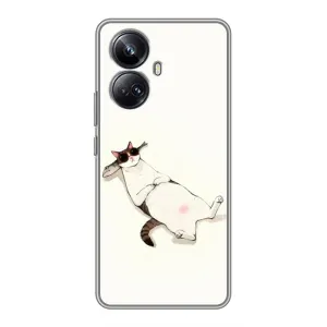 Чехол на тематику: Коты для Realme 10 Pro Plus (Отдых)