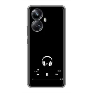 Чохол з картинками на чорному фоні для Realme 10 Pro Plus (Плеєр)