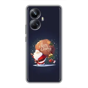 Чехол Санта Клаус для Realme 10 Pro Plus (Подарки от Санты)