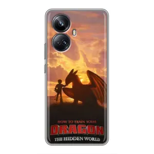 Чехол дракон Беззубик для Realme 10 Pro Plus (Постер Беззубика)