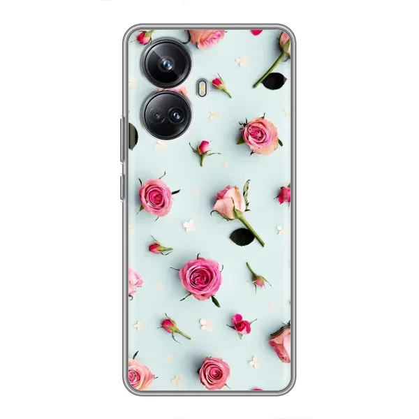 Чехол с рисунком «Разные цветы» для Realme 10 Pro Plus Чехол с рисунком «Разные цветы» для Realme 10 Pro Plus