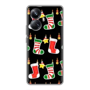 Силиконовый бампер на рождество для Realme 10 Pro Plus (Рождественские подарки)