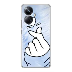 Чехлы (Знак сердечка) на Realme 10 Pro Plus (Сердечка знак)