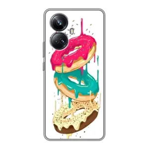 Чохол з зображенням смачної їжі для Realme 10 Pro Plus (Соковиті пончики)