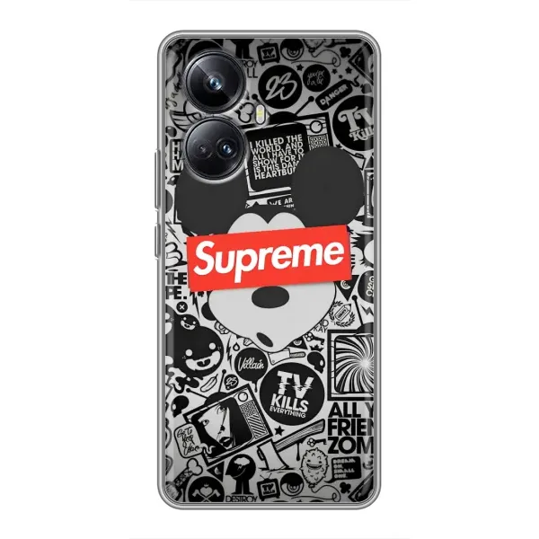 Чехол с рисунком «Supreme Маус» для Realme 10 Pro Plus Чехол с рисунком «Supreme Маус» для Realme 10 Pro Plus