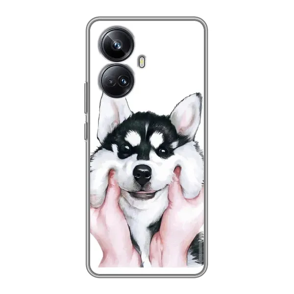 Чехол с рисунком «Собака Хаски» для Realme 10 Pro Plus Чехол с рисунком «Собака Хаски» для Realme 10 Pro Plus