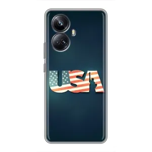 Чохол Прапор USA для Realme 10 Pro Plus (USA)