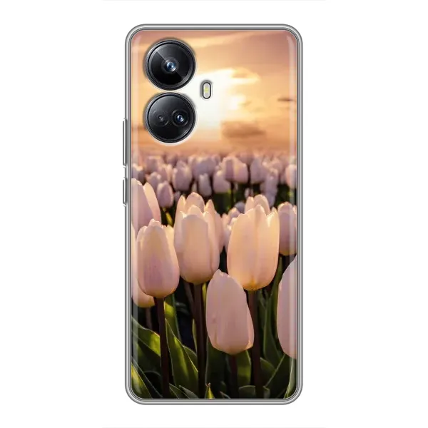 Чехол с рисунком «Закат с цветами» для Realme 10 Pro Plus Чехол с рисунком «Закат с цветами» для Realme 10 Pro Plus