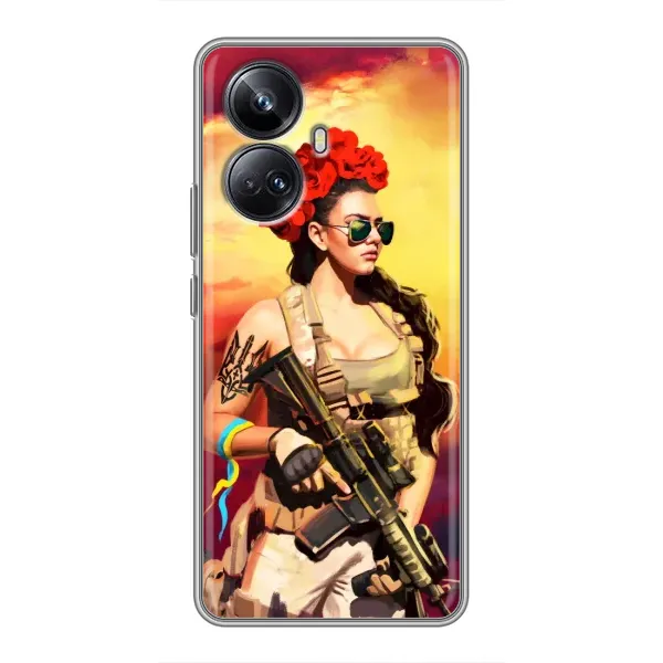 Чехол с рисунком «Женщина солдат» для Realme 10 Pro Plus Чехол с рисунком «Женщина солдат» для Realme 10 Pro Plus