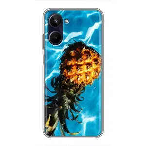 Чехол с изображением вкусной еды для Realme 10 (Ананас)