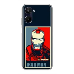 Чехол Супергерой Железный человек на Realme 10 (Art Iron man)