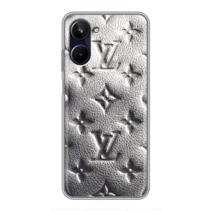 Текстурный Чехол Louis Vuitton для Реалми 10 (Бежевый ЛВ)