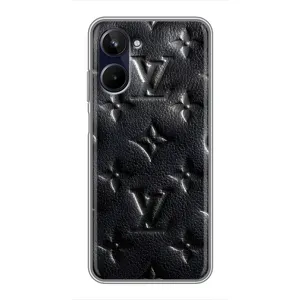Текстурный Чехол Louis Vuitton для Реалми 10 (Черный ЛВ)