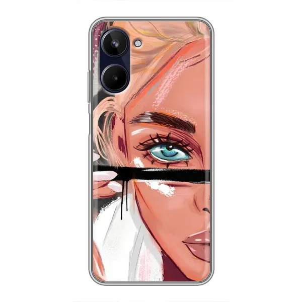 Чехол с рисунком «Девушка и ресницы» для Realme 10 Чехол с рисунком «Девушка и ресницы» для Realme 10