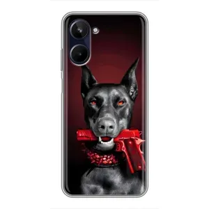 Чехол ДОБЕРМАН для Realme 10 (Доберман злой)