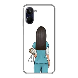 Силиконовый бампер (Работники) на Realme 10 (Доктор)