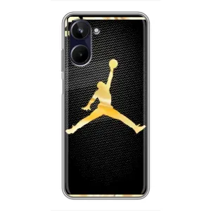 Силиконовый Чехол Nike Air Jordan на Реалми 10 (Джордан 23)