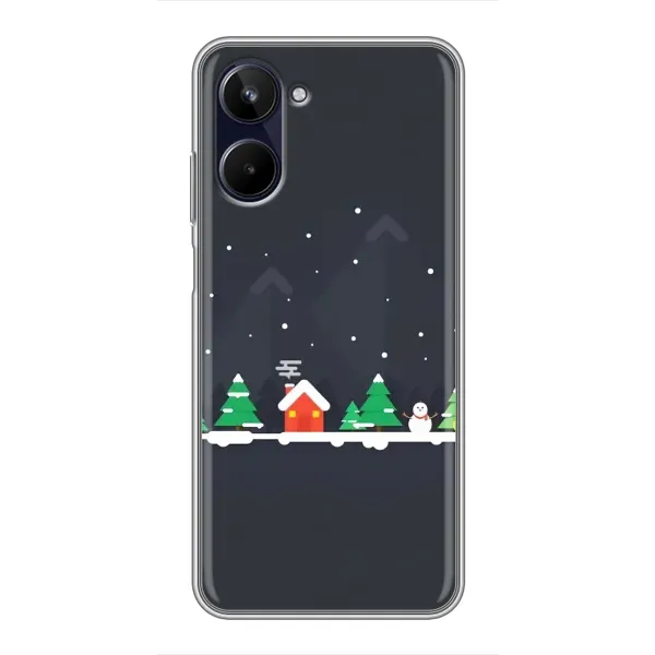 Чехол с рисунком «Город зимний» для Realme 10 Чехол с рисунком «Город зимний» для Realme 10