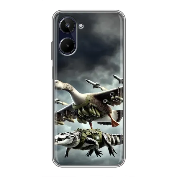 Чехол с рисунком «Гусини и крокодило» для Realme 10 Чехол с рисунком «Гусини и крокодило» для Realme 10