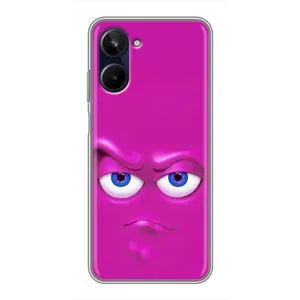 Силиконовые Чехлы (смешные стикеры) для Realme 10 (Хитрая мордочка)