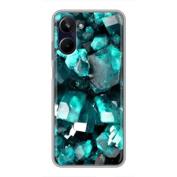 Чехол с рисунком «Кристалы» для Realme 10