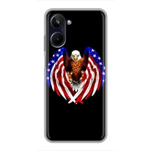Чохол Прапор USA для Realme 10 (Крила США)