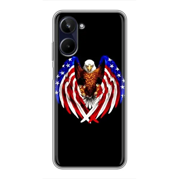 Чехол с рисунком «Крылья США» для Realme 10