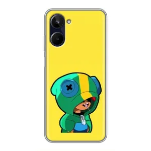 Чехол Бравл Старс для Realme 10 (Леон (LEON))