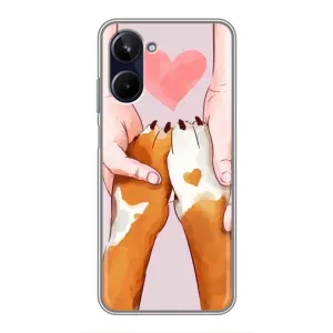 Чехол (ТПУ) Милые собачки для Realme 10 (Любовь к собакам)