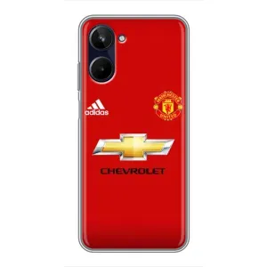 Силиконовые Чехлы принт Футбол на Realme 10 (Man United)