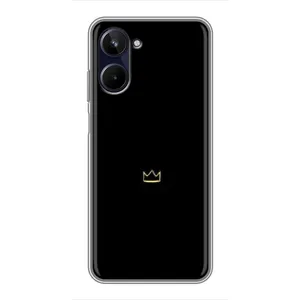 Чехол (Корона на чёрном фоне) для Реалми 10 (Мини корона)