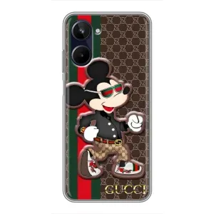 Чехлы Бренд GUCCI для Realme 10 (Маус Гуччи)