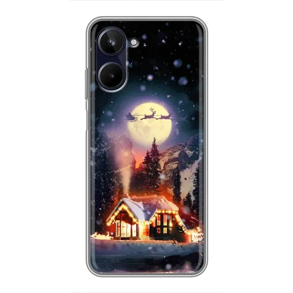 Чехол с рисунком «Настроение зимнее» для Realme 10