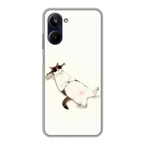 Чехол на тематику: Коты для Realme 10 (Отдых)