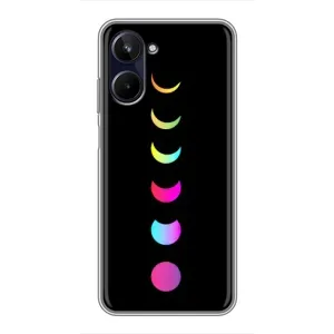 Чехол (ТПУ) с планетами на Realme 10 (Полнолуние)