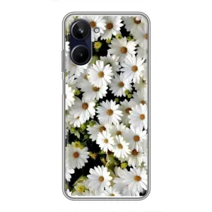 Чехол с ромашками на Realme 10 (Рамка в ромашках)