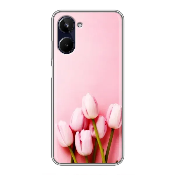 Чехол с рисунком «Розовые тюльпаны» для Realme 10 Чехол с рисунком «Розовые тюльпаны» для Realme 10
