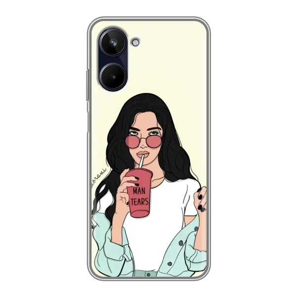 Чехол с рисунком «С напитком» для Realme 10 Чехол с рисунком «С напитком» для Realme 10