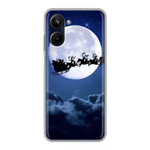Чохол Санта Клаус для Realme 10 (Санта - місяць)