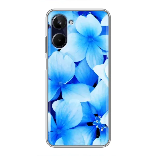 Чехол с рисунком «Синие цветы» для Realme 10 Чехол с рисунком «Синие цветы» для Realme 10