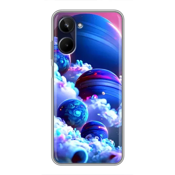 Чохол з малюнком «Сині планети» для Realme 10 Чохол з малюнком «Сині планети» для Realme 10