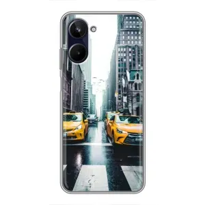 Силиконовый бампер (Работники) на Realme 10 (Такси)