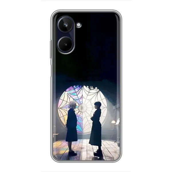 Чехол с рисунком «Уэнсдей и Энди» для Realme 10 Чехол с рисунком «Уэнсдей и Энди» для Realme 10