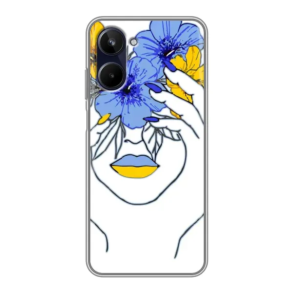 Чехол с рисунком «Украинка на всю голову» для Realme 10 Чехол с рисунком «Украинка на всю голову» для Realme 10