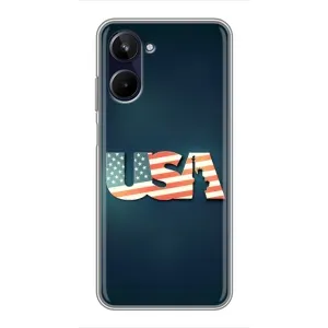 Чохол Прапор USA для Realme 10