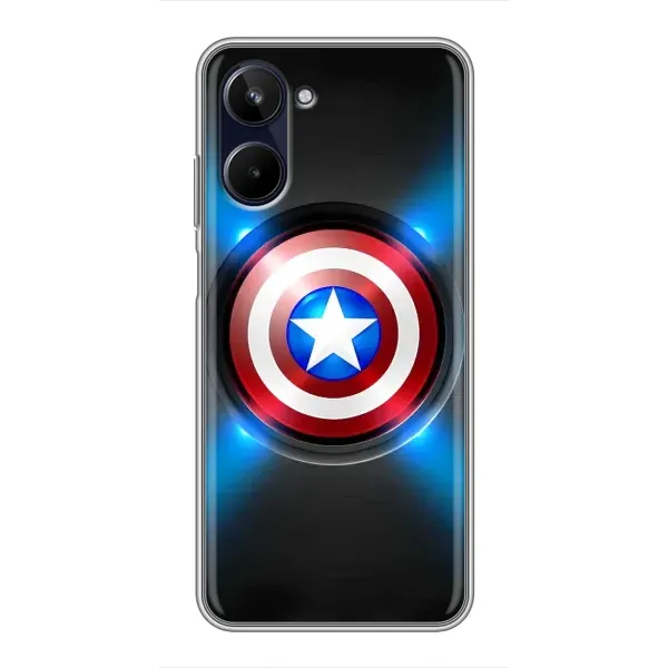 Чехол с рисунком «Яркий Щит Капитана» для Realme 10 Чехол с рисунком «Яркий Щит Капитана» для Realme 10