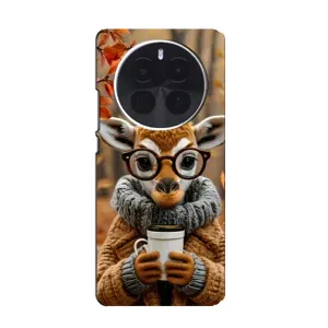 Друкований чохол 'Звірята з кавою' для RealMe 11 5G (Жираф з кавою)